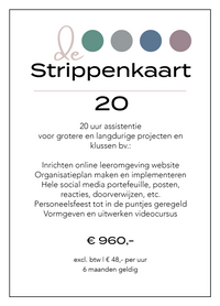 Strippenkaart 20 De Creatieve Assistente